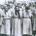 Women in the Concentration Camp getting ready for the dreaded inspection