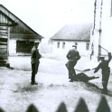 A Beating in a Camp.Note on the right men are forced to watch the beating