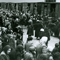 Auschwitz 1944 probably late May - June.Nazis asses built extra train tracks which pulled up close to the gas chambers.It allowed them to gas over 10,000 per day.<br />The Nazis had more than one gas chamber with crematorium in Auschwitz-Birkenau.Millions of Jews & Non-Jews went up the chimney in Auschwitz.