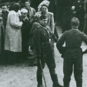 Auschwitz 1944 probably late May - June.Nazis asses built extra train tracks which pulled up close to the gas chambers.It allowed them to gas over 10,000 per day.<br />The Nazis had more than one gas chamber with crematorium in Auschwitz-Birkenau.Millions of Jews & Non-Jews went up the chimney in Auschwitz.<br />Closeup of the selection.Men on one side and women on the other