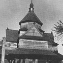 Small wooden church in a Carpathian village