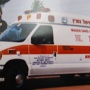 Uncle Beri & Aunt Serenka with the Ambulance Beri bought for Israel